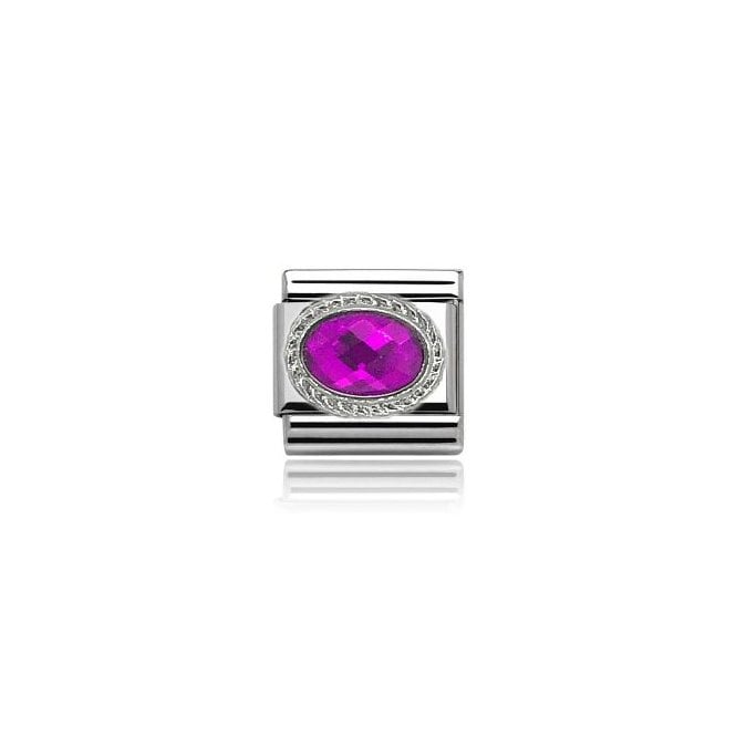 Charmlinks Silver Tourmaline Stone Set October Birthstone Charm