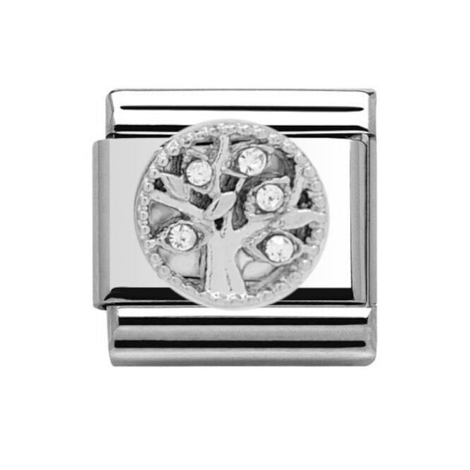 Charmlinks Silver Tree Stone Set Charm