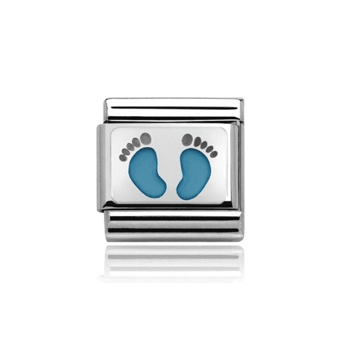 Charmlinks Silver with Blue Feet Charm