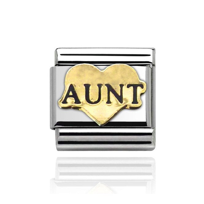 Charmlinks Silver with Gold Aunt Charm