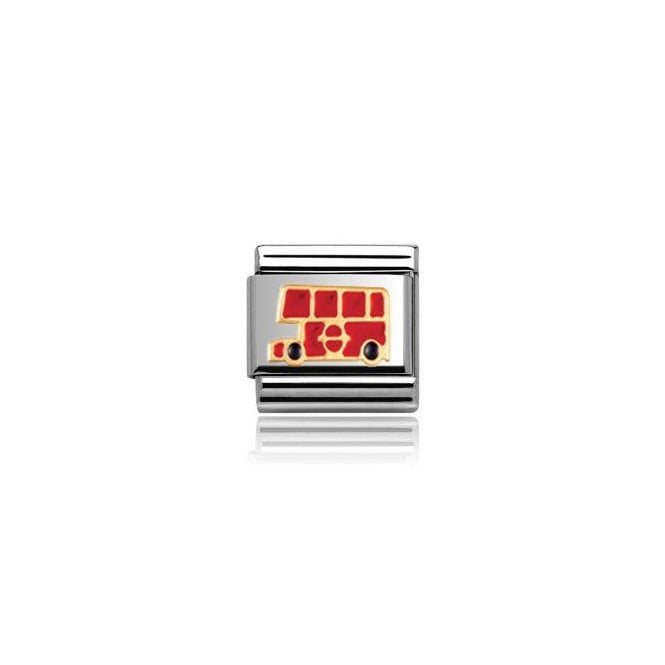 Charmlinks Silver with Gold Bus Charm