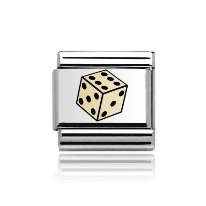 Charmlinks Silver with Gold Dice Charm