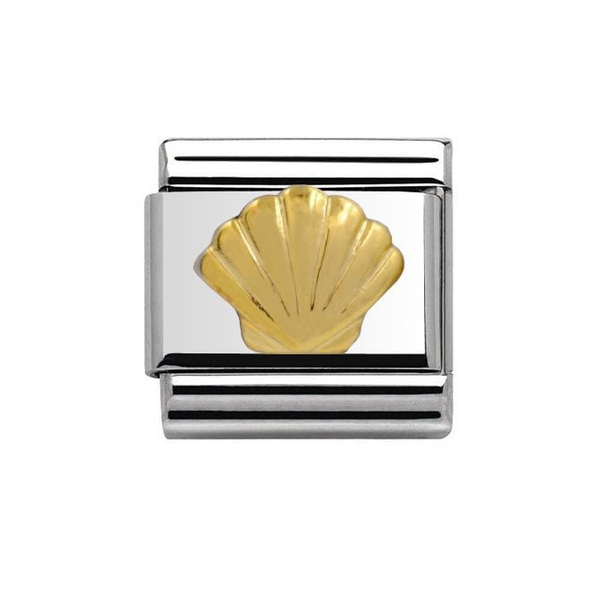 Charmlinks Silver with Gold Shell Charm