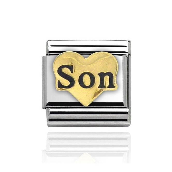 Charmlinks Silver with Gold Son Charm