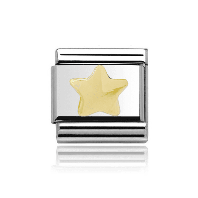 Charmlinks Silver with Gold Star Charm