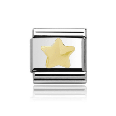 Silver with Gold Star Charm