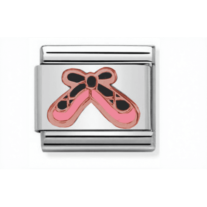 Charmlinks Silver with Rose Ballet Charm