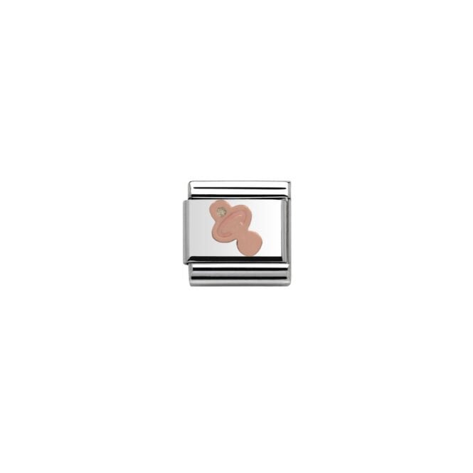 Charmlinks Silver with Rose Dummy Charm