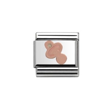 Silver with Rose Dummy Charm