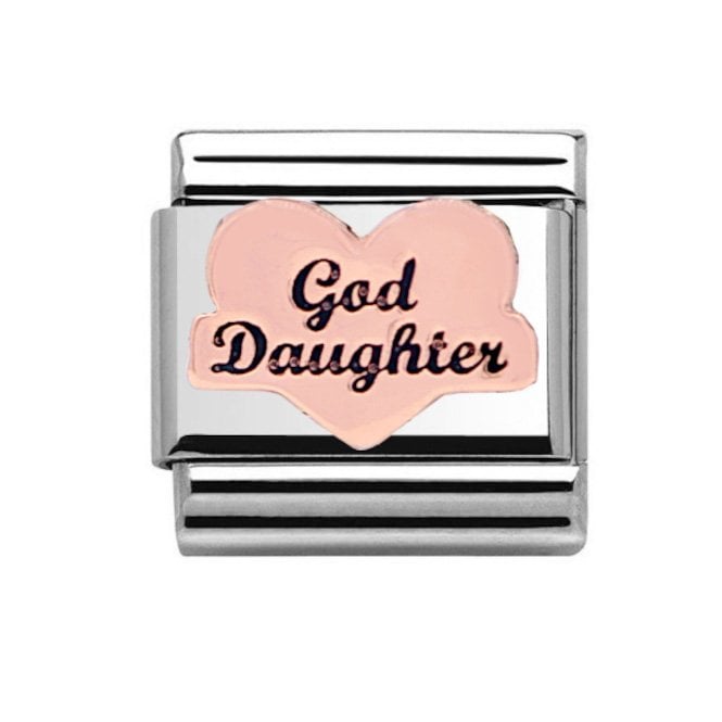 Charmlinks Silver with Rose Goddaughter Charm