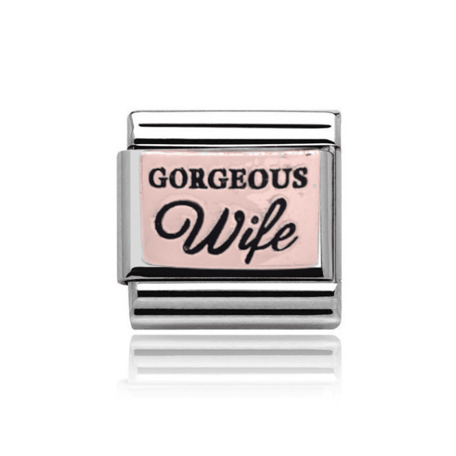 Charmlinks Silver with Rose Gorgeous Wife Charm