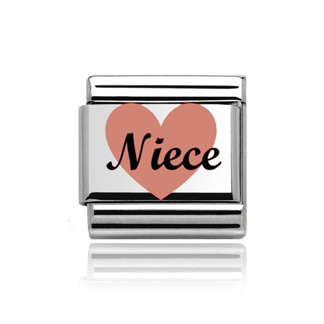 Charmlinks Silver with Rose Niece Charm