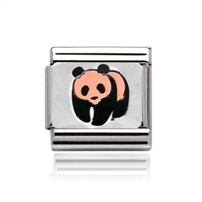 Charmlinks Silver with Rose Panda Charm