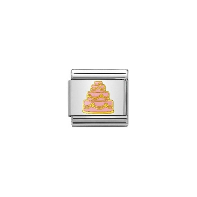 Charmlinks Wedding Cake Gold Silver Charm