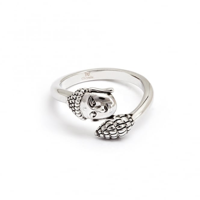 Chrysalis Bodhi Sterling Silver Buddha Ring