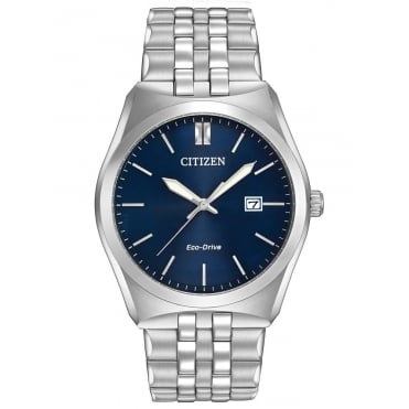 Citizen Mens Corso Eco-Drive Stainless Steel Bracelet Watch BM7330-59L