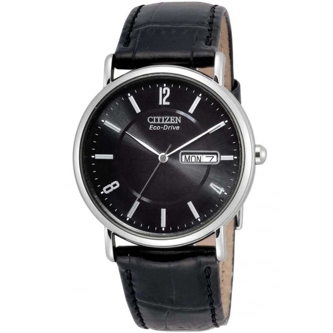 Citizen Mens Eco-Drive Black Strap Watch BM8240-03E