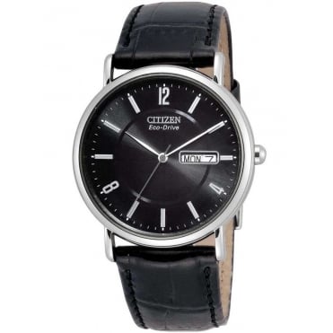 Citizen Mens Eco-Drive Black Strap Watch BM8240-03E