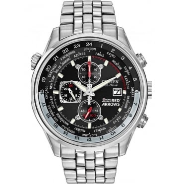 Citizen Mens Red Arrows Stainless Steel Bracelet Watch CA0080-54E