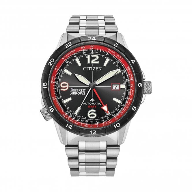 Citizen Red Arrows Limited Edition Promaster Automatic GMTStainless Steel Bracelet Watch NB6048-53E