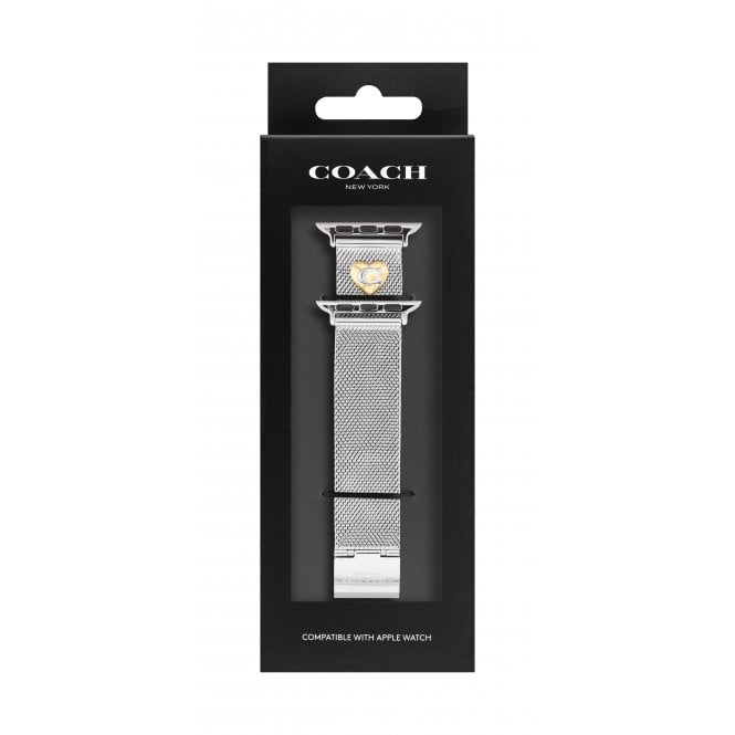 Coach Ladies APPLE STRAP Stainless Steel Mesh Bracelet Apple Watch Strap 14700239