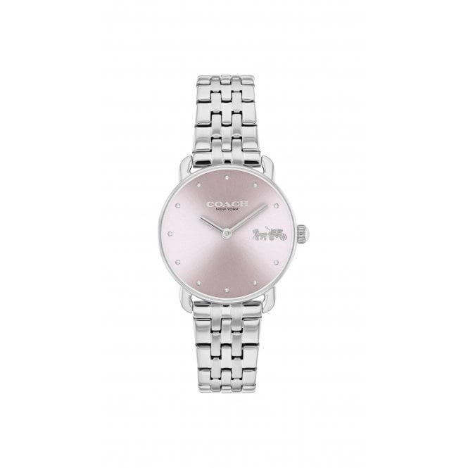 Coach Ladies ELLIOT Pink Dial Stainless Steel Bracelet Watch 14504301