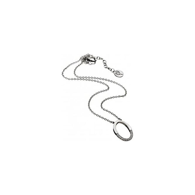 Edblad Stadion Oval Necklace Short Steel Pg8