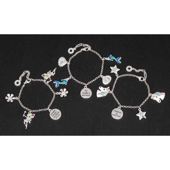 Equilibrium Kids Silver Plated Charm Bracelet