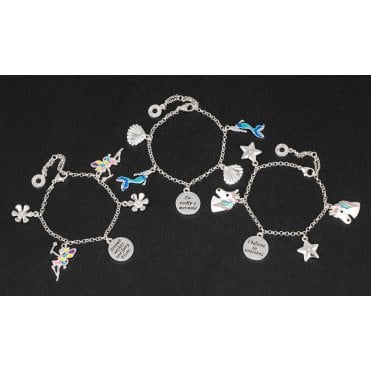 Kids Silver Plated Charm Bracelet