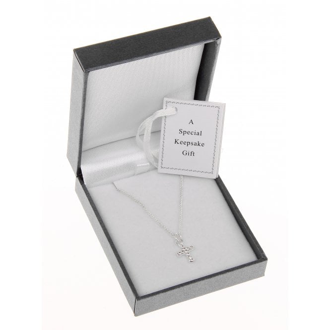 Equilibrium Kids Silver Plated Cross & Chain