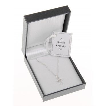Kids Silver Plated Cross & Chain