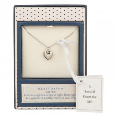 Kids Silver Plated Stone Set Heart Locket & Chain