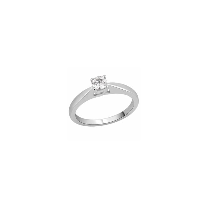 Eternity 18ct White Gold 3/4 Diamond Solitaire Ring