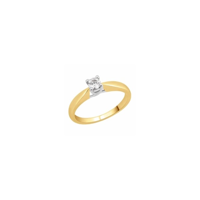 Eternity 9ct Gold 1/3 Carat Diamond Solitaire Ring