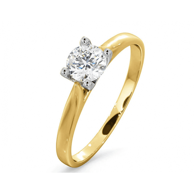 Eternity 9ct Gold 1/4 Carat Diamond Solitaire Ring