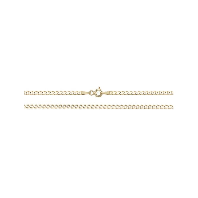 Eternity 9ct Gold 10'' Curb Chain Anklet