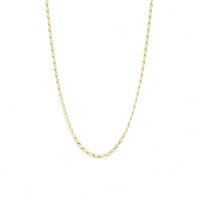 Eternity 9ct Gold 18'' Diamond Cut Rada Curb Chain