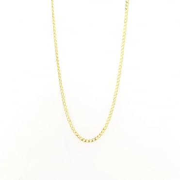 9ct Gold 18'' Open Curb Chain