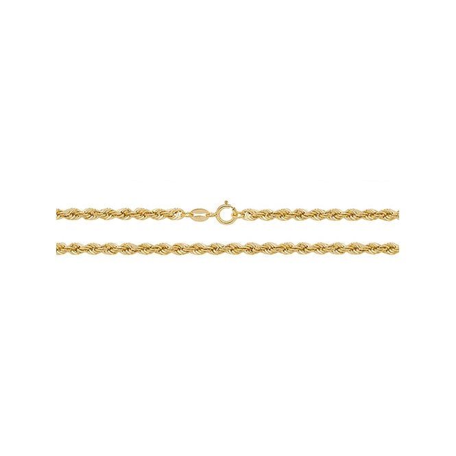 Eternity 9ct Gold 18'' Rope Chain