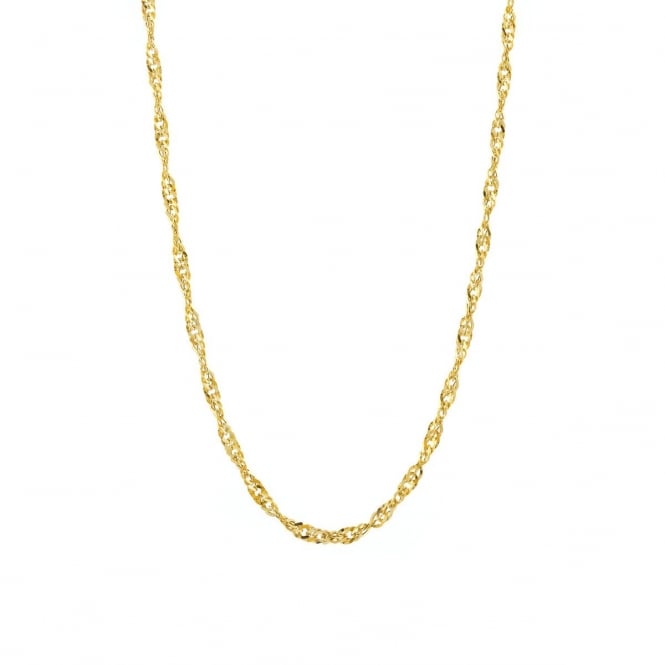 Eternity 9ct Gold 18'' Singapore Chain