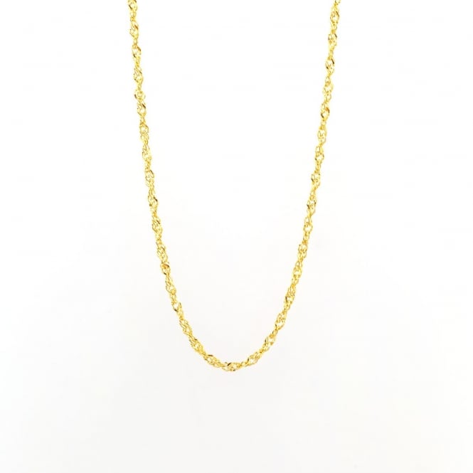 Eternity 9ct Gold 18'' Singapore Chain