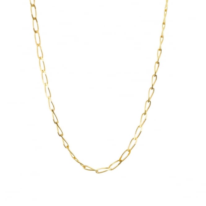 Eternity 9ct Gold 20'' Diamond Cut Solid Rada Curb Chain