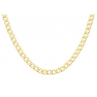 9ct Gold 20" Hollow Curb Chain