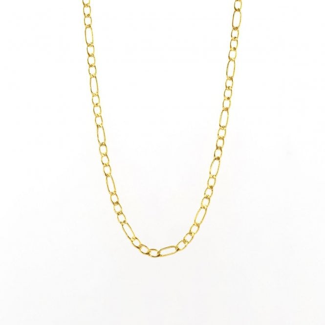 Eternity 9ct Gold 20 '' Medium 3 + 1 Figaro Chain