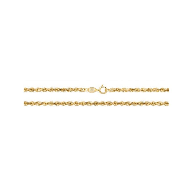 Eternity 9ct Gold 20'' Rope Chain