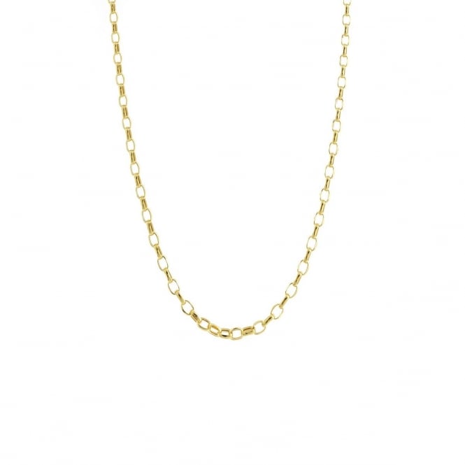 Eternity 9ct Gold 20'' Small Diamond Cut Belcher Chain