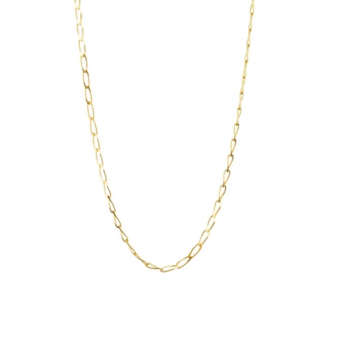 Eternity 9ct Gold 24'' Diamond Cut Rada Curb Chain