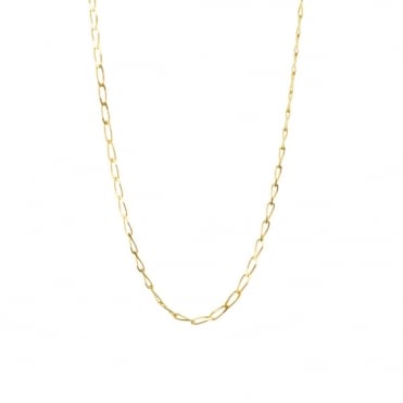 9ct Gold 24'' Diamond Cut Rada Curb Chain