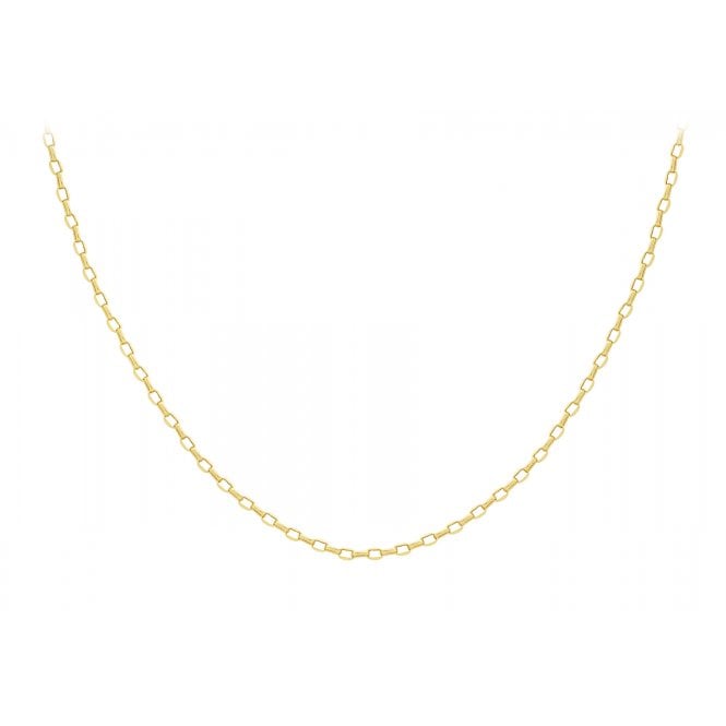 Eternity 9ct Gold 24'' Hollow Oval Belcher Chain