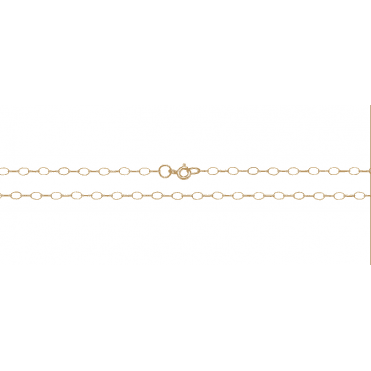 9ct Gold 24'' Oval Belcher Chain